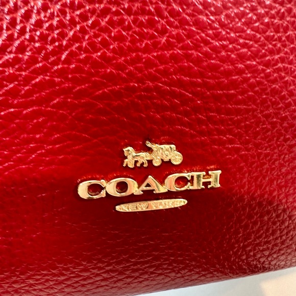 Coach Pennie Pebbled Leather Shoulder Bag w/ 2 straps & bag tag EUC - Picture 11 of 11